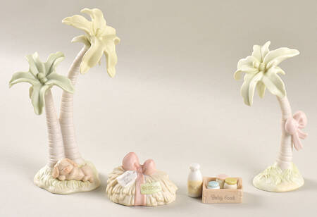 Palm Trees, Hay Bale and Baby Food, Nativity by Precious Moments