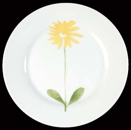 Floral (Single Flower Center) Salad Plate