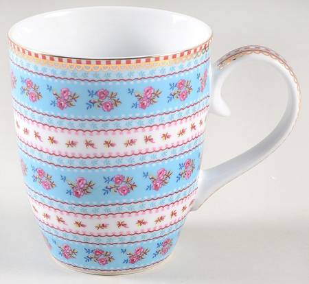 Floral Blue Mug