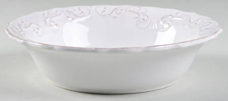 Antique Scroll Coupe Soup Bowl