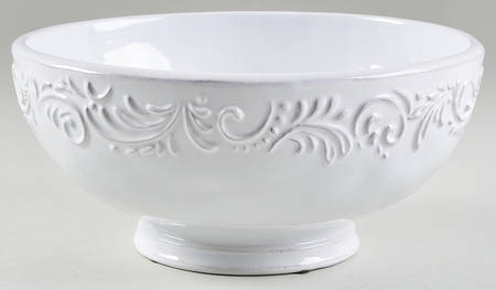 Antique Scroll 10" Round Vegetable Bowl
