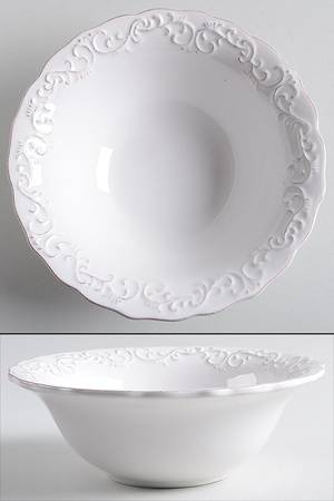 Antique Scroll Soup/Cereal Bowl