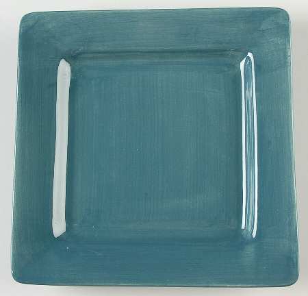 Essential Colours Teal Square Salad Plate