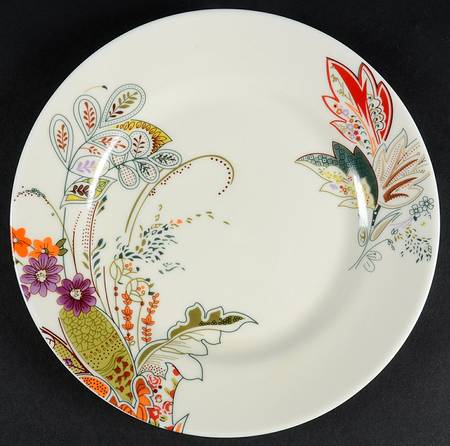 Floral Henna Salad/Dessert Plate