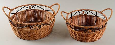 Casual Home (2 Pc) Round Basket Set