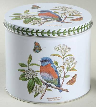Botanic Garden Birds Tin Gift Box for Mug