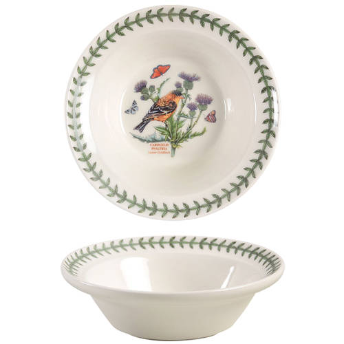Botanic Garden Birds Rim Cereal/Oatmeal Bowl
