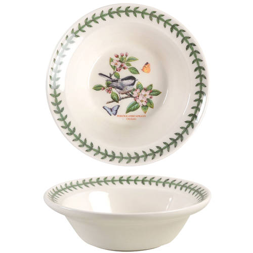 Botanic Garden Birds Rim Cereal/Oatmeal Bowl