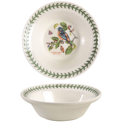 Botanic Garden Birds Rim Cereal/Oatmeal Bowl