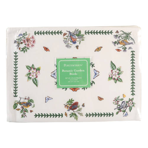 Botanic Garden Birds Cloth Placemat - Set of 4