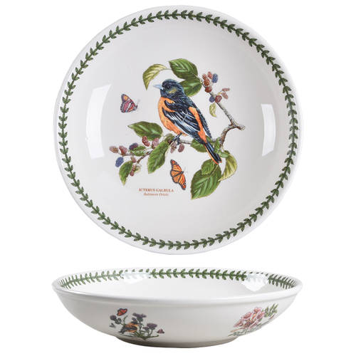 Botanic Garden Birds Low Fruit/Pasta Bowl