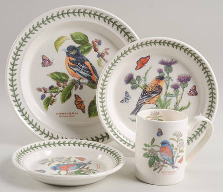 Botanic Garden Birds 4 Piece Place Setting