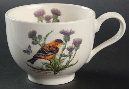 Botanic Garden Birds Flat Cup