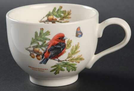 Botanic Garden Birds Flat Cup