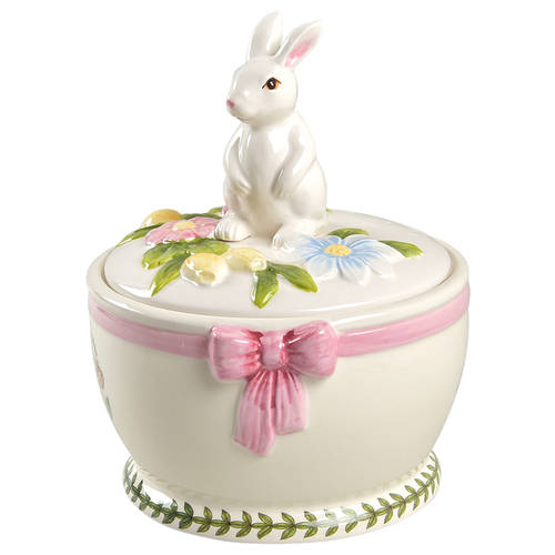 Botanic Garden Terrace Figural Cookie Jar & Lid