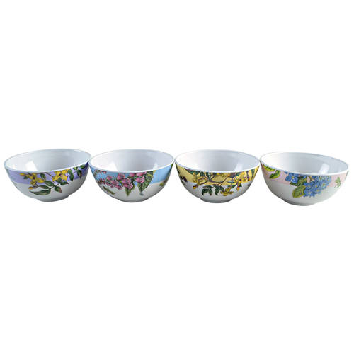 Botanic Garden Terrace Melamine Soup/Cereal Bowl - Set of 4