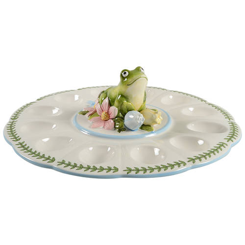 Botanic Garden Terrace Figural Deviled Egg Plate