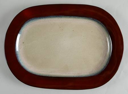 Aria Red 15" Oval Serving Platter