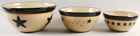 Star Vine Mixing Bowl Set (MB10, MB8, MB6)