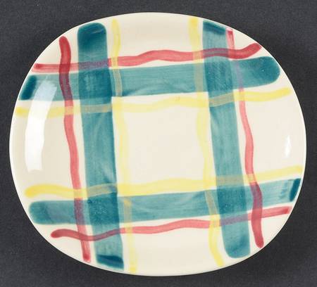 Heather Plaid Saucer