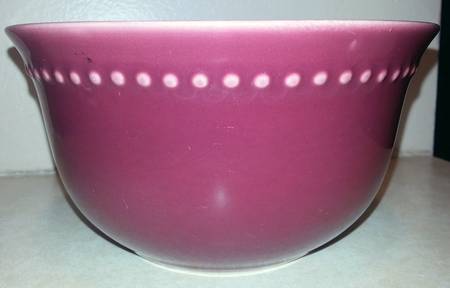 Emma Maroon Coupe Cereal Bowl