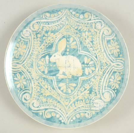 Graphic Bunny Salad Plate