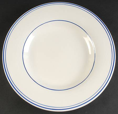 Bistro Blue (2 Thin Bands) by Pottery Barn China