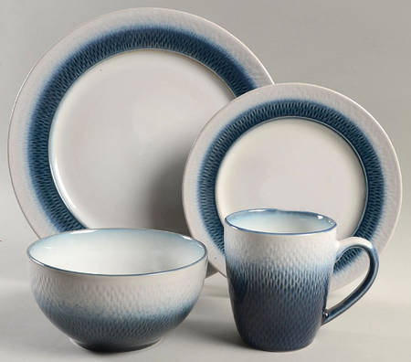 Eclipse Blue 4 Piece Place Setting by Pfaltzgraff