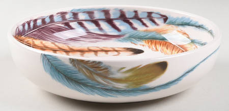 Feather (Multicolor) Soup/Cereal Bowl