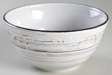 Trellis White Small Round Serving Bowl by Pfaltzgraff
