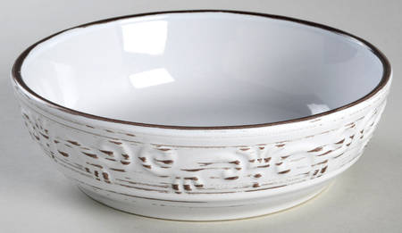 Trellis White 7" Individual Pasta Bowl by Pfaltzgraff