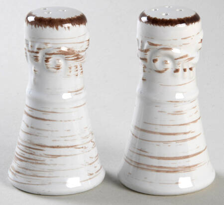 Trellis White Salt & Pepper Set by Pfaltzgraff