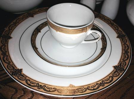 PGE18 Footed Cup & Saucer Set