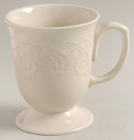 Cowgirl Lace Linen White Mug
