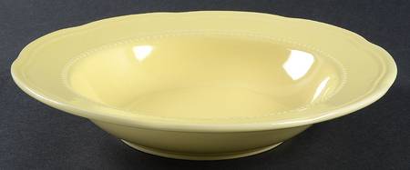 PBA46 Yellow Large Rim Soup Bowl
