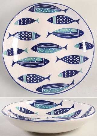 Fish 11" Pasta Serving Bowl