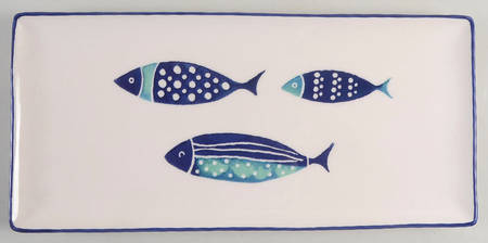 Fish 14" Rectangular Tray