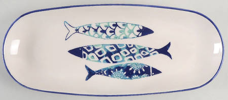 Fish 14" Oval Tray