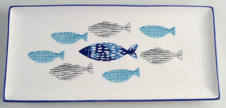 Fish 14" Rectangular Tray
