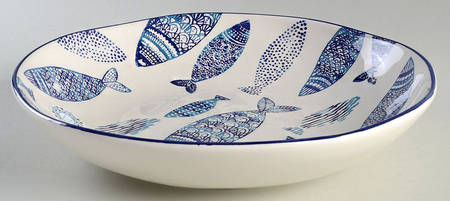 Fish 12" Pasta Serving Bowl