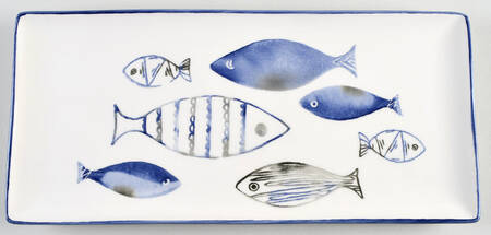 Fish 14" Rectangular Tray