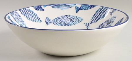 Fish 10" Large Salad Serving Bowl