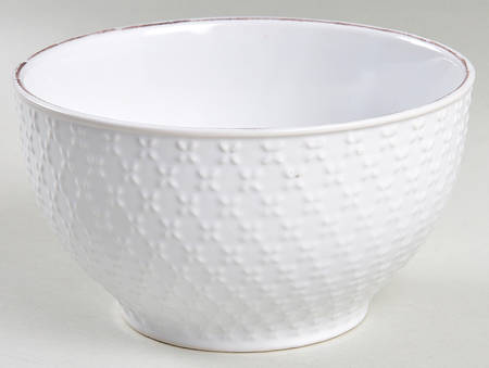 French Lace White Soup/Cereal Bowl by Pfaltzgraff