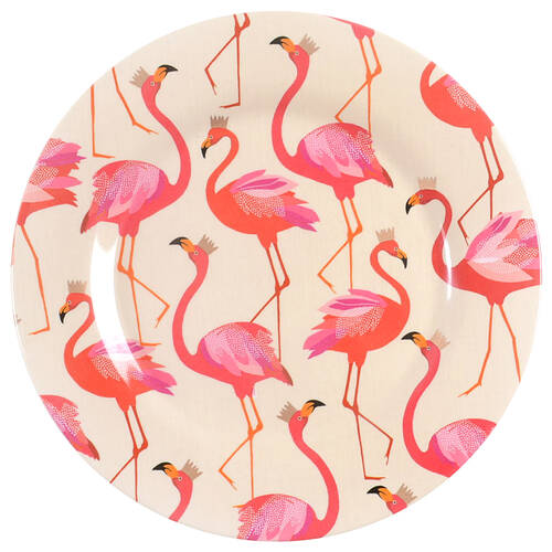 Flamingo Melamine Salad Plate