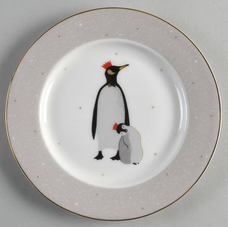 Penguins Salad/Dessert Plate by Portmeirion