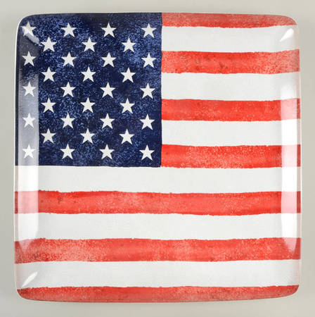Old Glory 14" Square Platter