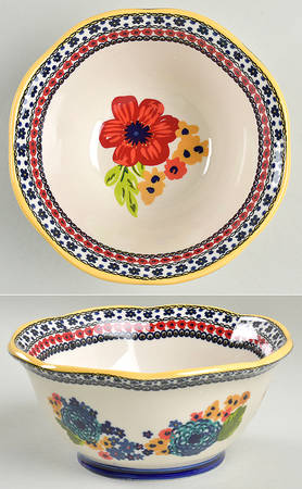 Dazzling Dahlias Soup/Cereal Bowl