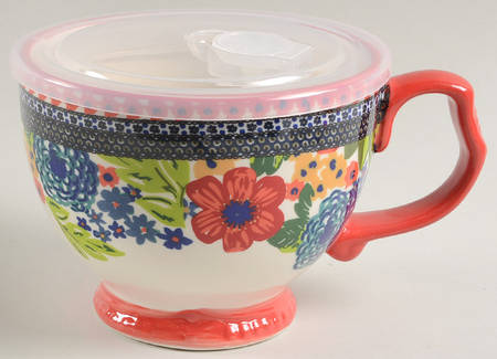 Dazzling Dahlias Mug & Vented Plastic Lid