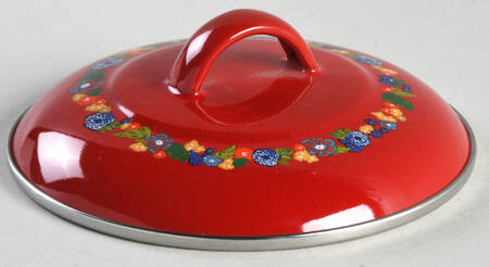 Dazzling Dahlias Lid for 1 Quart Metal Dutch Oven