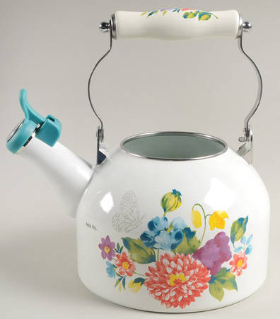 Blooming Bouquet Metal Kettle No Lid